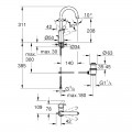 Змішувач для раковини L-розміру Grohe Eurosmart New (23537003) - Фото 2